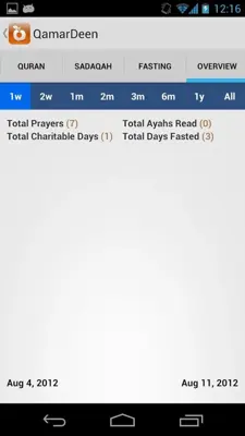 QamarDeen android App screenshot 1
